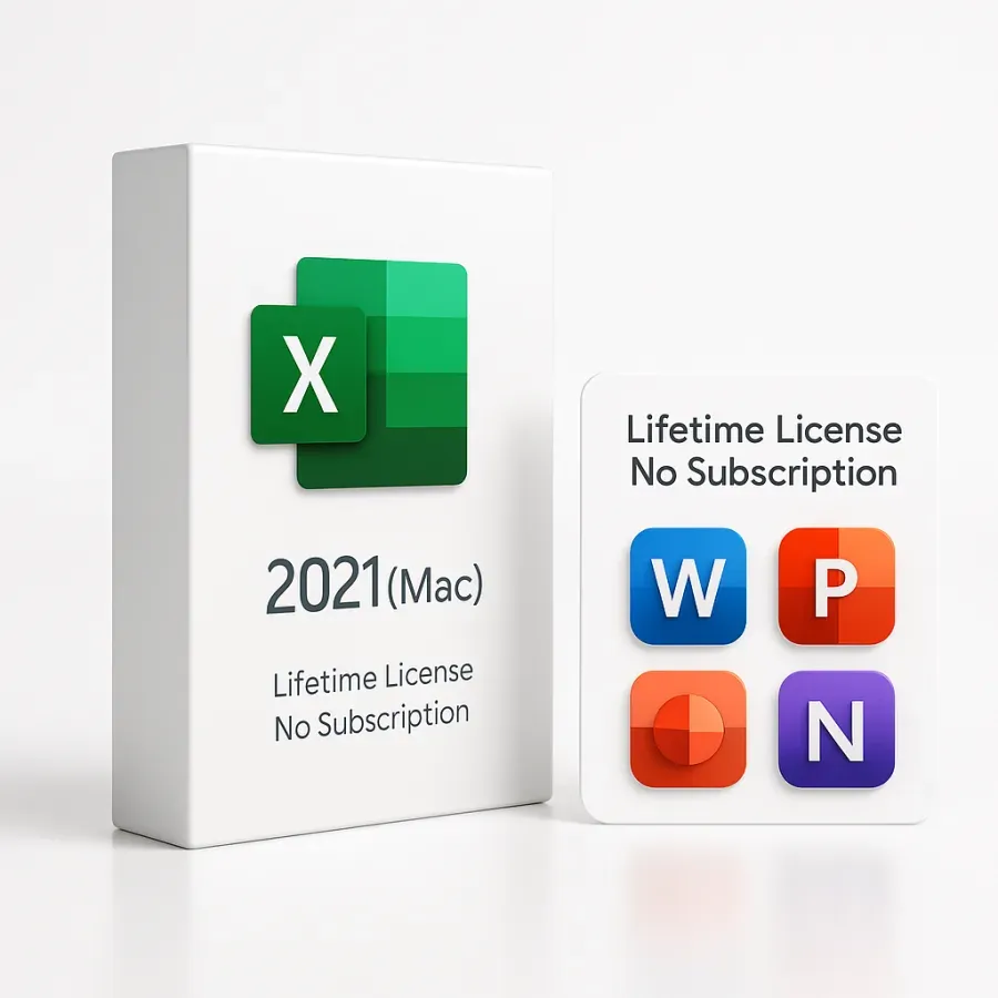 Microsoft Excel 2021 (Mac) Lifetime License No Subscription — view 5