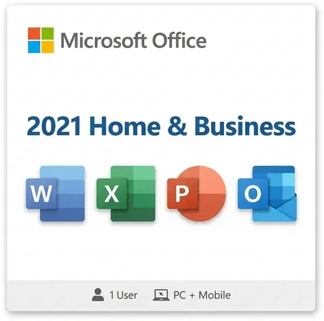 Microsoft Office 2021 Home & Business (Windows) Microsoft Office 2021 Home & Business (Windows) digital product key - original one-time purchase for Windows, digital delivery by email - MS Office 2021 Product Key | Maventech